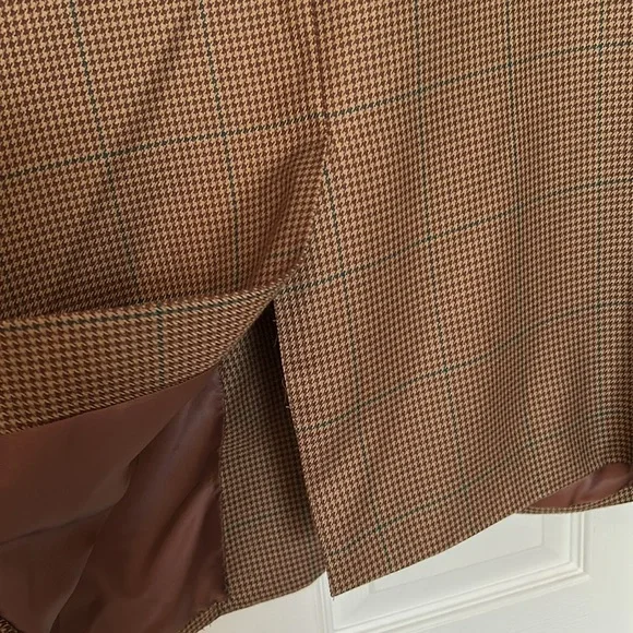 Greg Norman FOR Tasso Elba Men's Brown Plaid Blazer 42R. In fantastic condition! - Picture 10 of 10